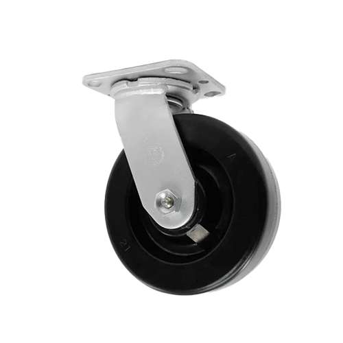 Rodaja de placa giratoria con rueda fenólica de 6″