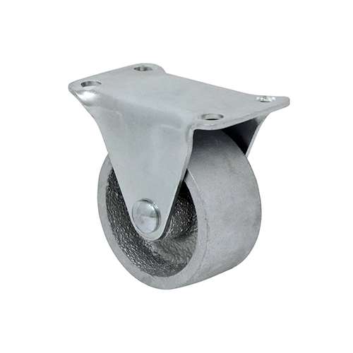 Rodaja de placa fija con rueda de semi acero de 2″