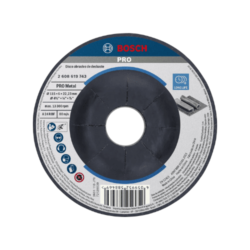 Discos de Desbaste Standard para Metal 115×6,0mm