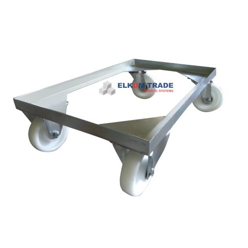 Automotive container - undercarriage with Agika wheels 815 x 500 x h 236 mm