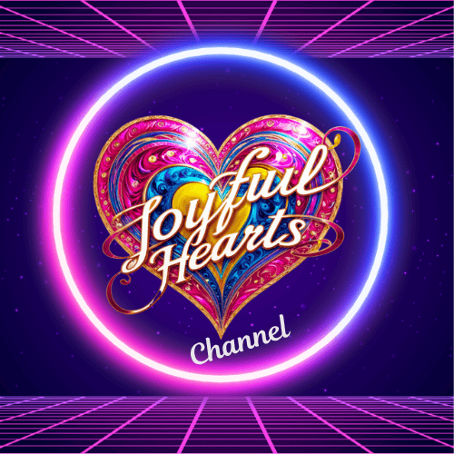 Joyful Hearts Channel logo—colorful heart symbol guiding families to playful, Spirit-led content