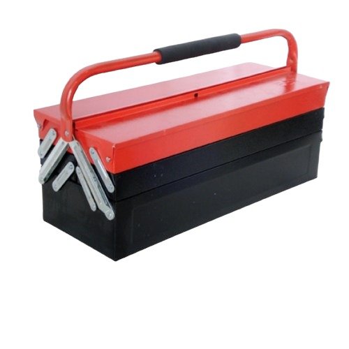 CAJA PORTA HERRAMIENTA ANARANJADO CON NEGRO 73 CM