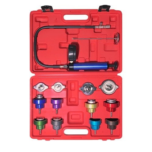 TESTER PROBADOR DE FUGAS DE RADIADOR 14 PIEZAS