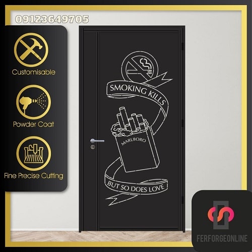 طرح درب لیزری