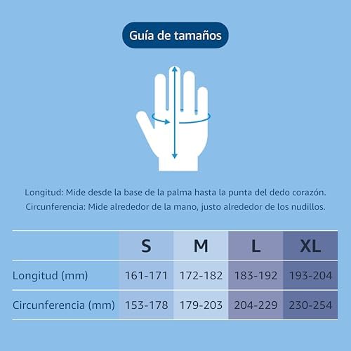 Detalle de guantes de nitrilo