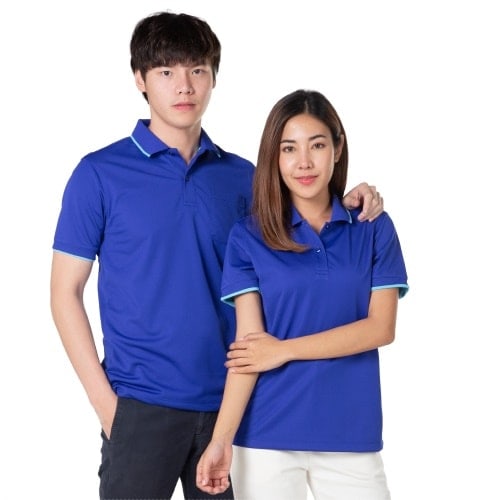 เสื้อโปโลสีน้ำเงิน