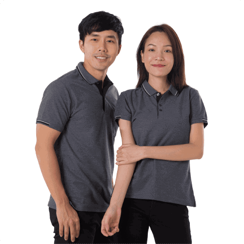 เสื้อโปโลสีเทา