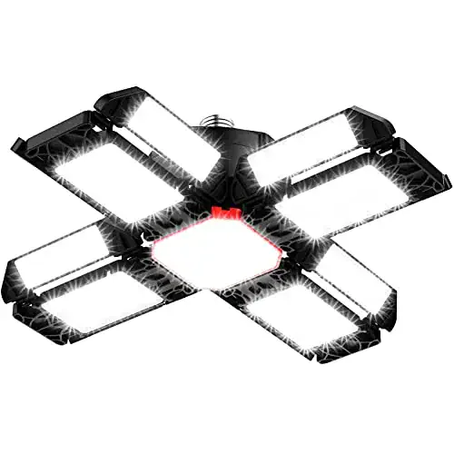 200W LED Garagenleuchte mit verstellbaren Paneelen