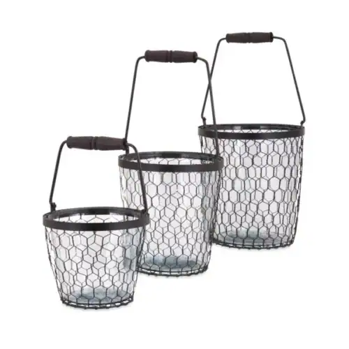 HONEYBEE GLASS BUCKET, SM