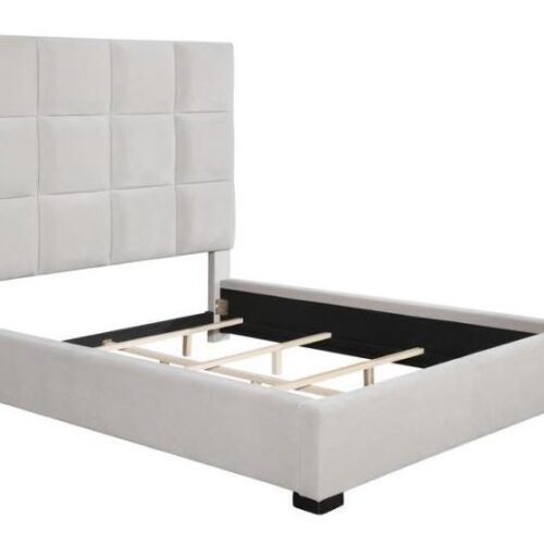 PANES UPHOLSTERED QUEEN BED