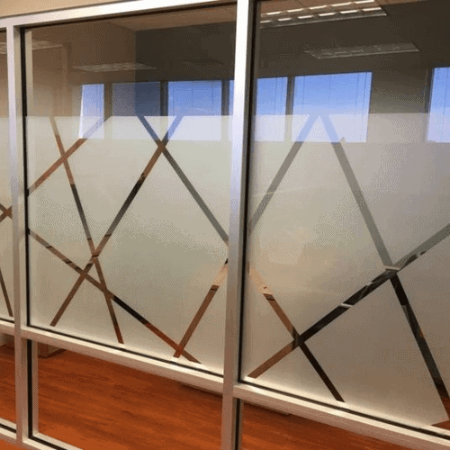 Custom Frosted Glass Stickers Installation Frosted-Glass-Stickers