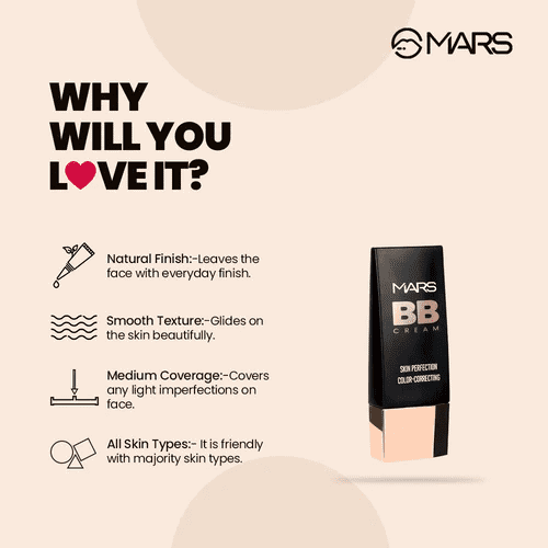 MARS BB Cream skin perfection color correcting description