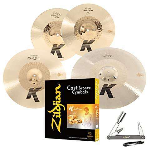 Zildjian KCH390 K Custom Hyrbrid Box Set W/ 14.25″Hi-Hat 17″ Crash & 21″ Ride With ZKEY