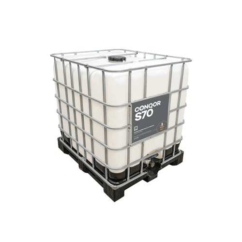 CONQOR S70 permeation grout in IBC tote