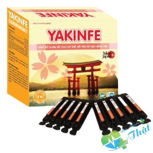 Yakinfe Hộp 4 Vỉ - Bổ Sung Sắt, Tái Tạo Hồng Cầu