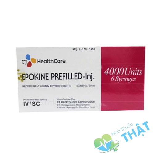 Epokine 4000 - Bơm Tiêm Tạo Hồng Cầu Của Hàn Quốc