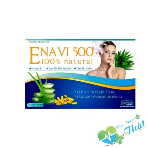 Enavi 500 Hộp 5 Vỉ - Giúp Giảm Lão Hóa Da, Duy Trì Vẻ Đẹp Da Enavi 500 Hộp 5 Vỉ - Giúp Giảm Lão Hóa Da, Duy Trì Vẻ Đẹp Da