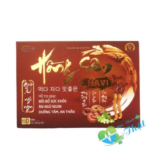 Hồng Sâm Navi Lọ 60 Viên - Bồi Bổ Sức Khỏe, Ăn Ngủ Ngon