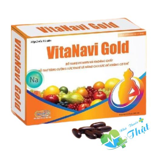 VitaNavi Gold Hộp 2 Vỉ - Cung Cấp Vitamin, Khoáng Chất, Tăng Cường Sức Khỏe
