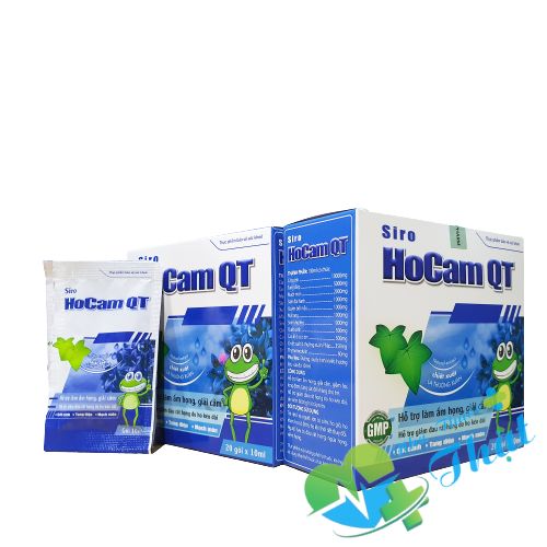 Ho cam QT Hộp 20 Gói - Giảm Đau Rát Họng, Ho Đờm, Ho Kéo Dài Ho cam QT Hộp 20 Gói - Giảm Đau Rát Họng, Ho Đờm, Ho Kéo Dài
