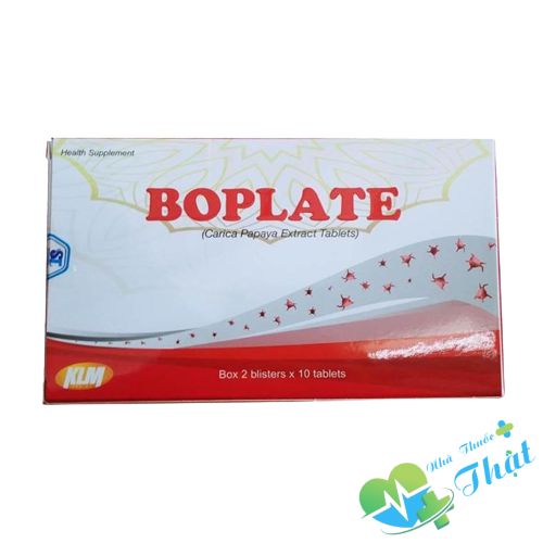 Boplate Hộp 2 Vỉ - Hỗ Trợ Người Giảm Tiểu Cầu