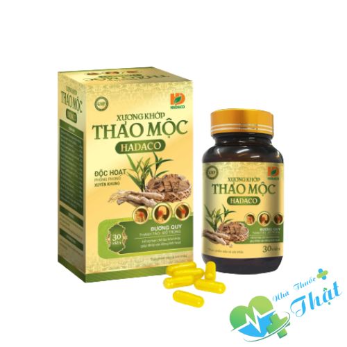Xương Khớp Thảo Mộc Hadaco Hộp 30 Viên - Hạn Chế Lão Hóa Khớp
