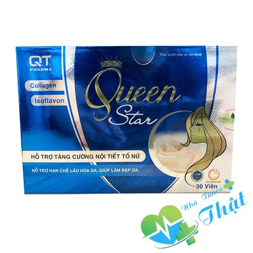Queen Star QT Hộp 30 Viên - Hỗ Trợ Tăng Cường Nội Tiết Tố Nữ Queen Star QT Hộp 30 Viên - Hỗ Trợ Tăng Cường Nội Tiết Tố Nữ