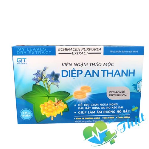 Diệp An Thanh Hộp 12 Viên - Giảm Ngứa, Đau Rát Họng Diệp An Thanh Hộp 12 Viên - Giảm Ngứa, Đau Rát Họng