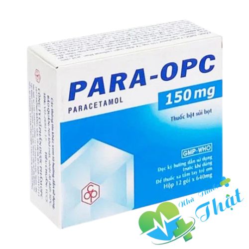 Para OPC 150mg Hộp 12 Gói - Giảm Đau Hạ Sốt Hiệu Quả Para OPC 150mg Hộp 12 Gói - Giảm Đau Hạ Sốt Hiệu Quả