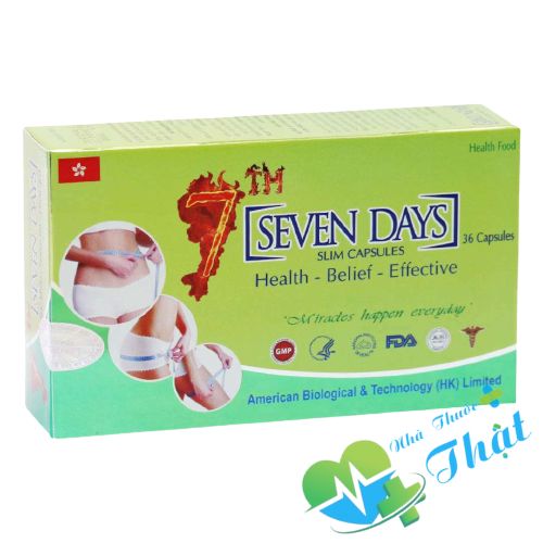 Seven Days Hộp 36 Viên - Hỗ Trợ Giảm Cân, Giảm Hấp Thụ Chất Béo