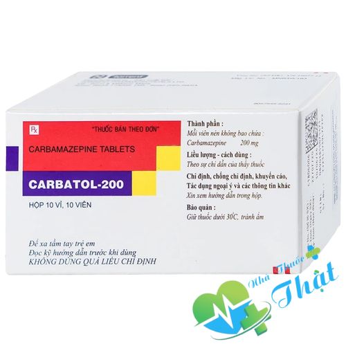 Carbatol 200mg Hộp 100 Viên - Điều Trị Động Kinh Carbatol 200mg Hộp 100 Viên - Điều Trị Động Kinh