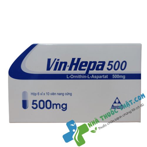 Vin Hepa 500 Hộp 60 Viên - Điều Trị Tăng Amoniac Huyết Vin Hepa 500 Hộp 60 Viên - Điều Trị Tăng Amoniac Huyết