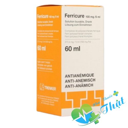 Ferricure 100mg/5ml Hộp 1 lọ 60ml - Bổ Sung Sắt