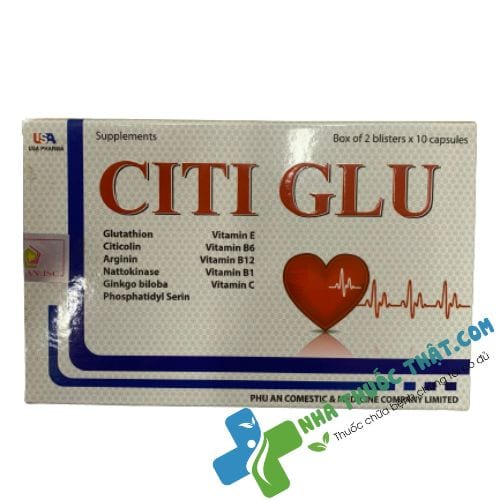 Citi Glu Hộp 20 Viên - Bổ Não, Hoạt Huyết