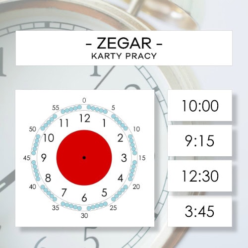 Zegar - karty pracy