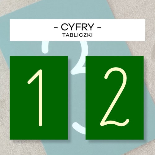 Cyfry - tabliczki do szorstkich cyfr