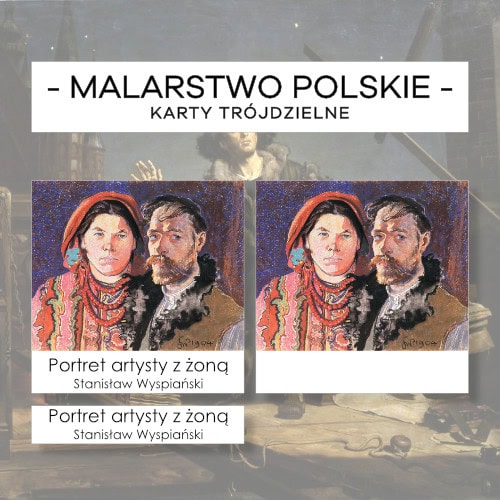 Malarstwo polskie - karty trójdzielne 35 szt.