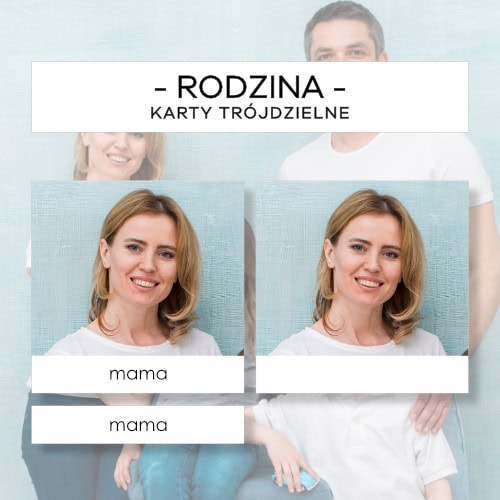 Rodzina - karty trójdzielne 15 szt.