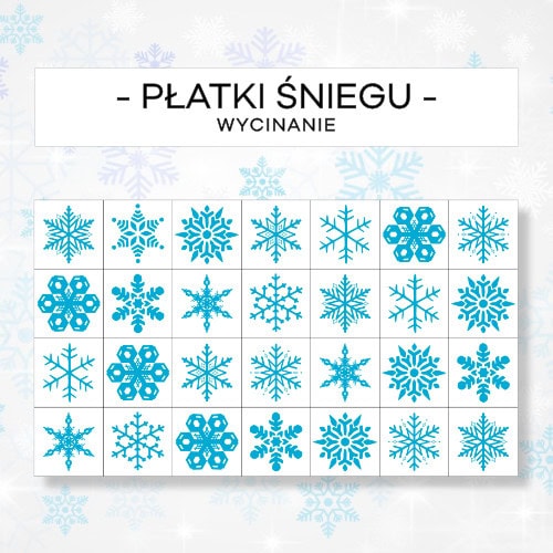 Płatki śniegu- wycinanie