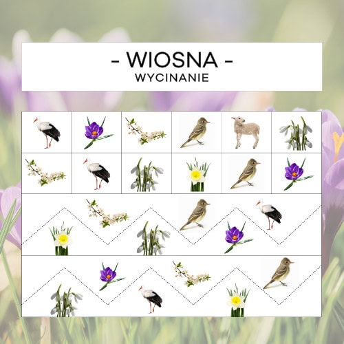 Wiosna - wycinanie