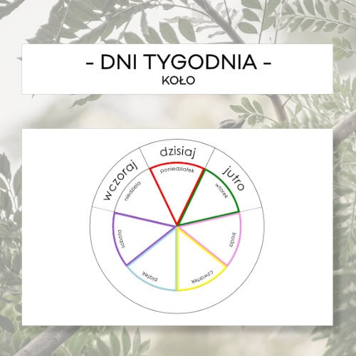 Dni tygodnia - koło