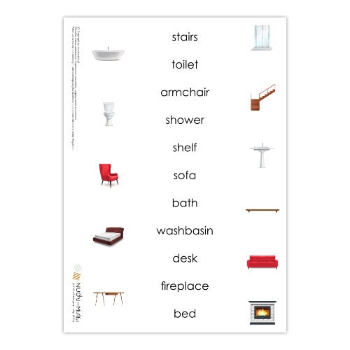 Furniture - karty, domino, bingo, układanki - materiał klasa 2 - obrazek 3