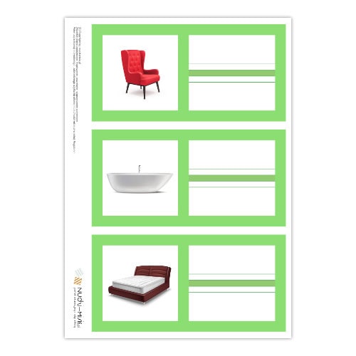 Furniture - karty, domino, bingo, układanki - materiał klasa 2 - obrazek 5