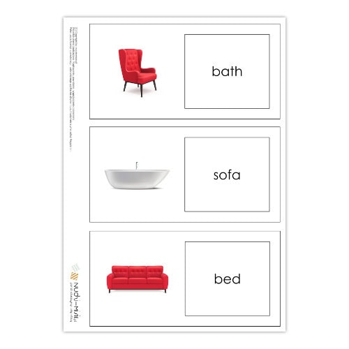 Furniture - karty, domino, bingo, układanki - materiał klasa 2 - obrazek 4