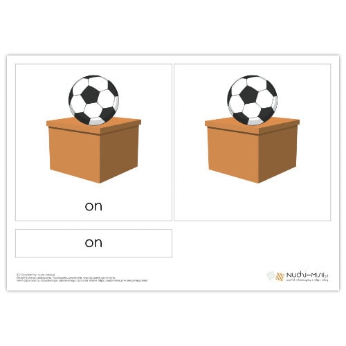 Prepositions - karty, domino, memo, układanki - materiał klasa 2 - obrazek 2