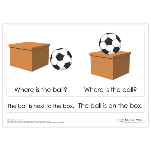Prepositions - karty, domino, memo, układanki - materiał klasa 2 - obrazek 3