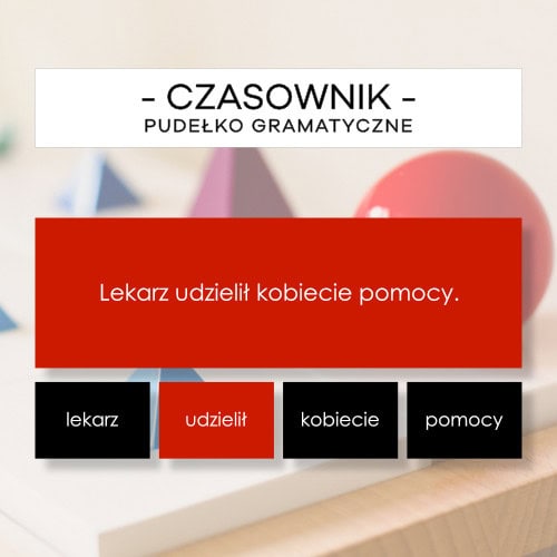 Czasownikowe pudełko gramatyczne cz. 2 - części mowy