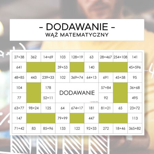 Wąż matematyczny - różne działania