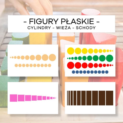 Figury płaskie - cylindry, wieża, schody
