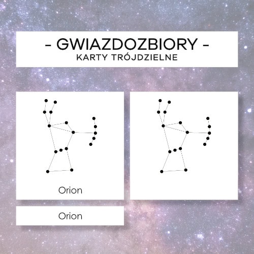 Gwiazdozbiory - karty trójdzielne 20 szt.